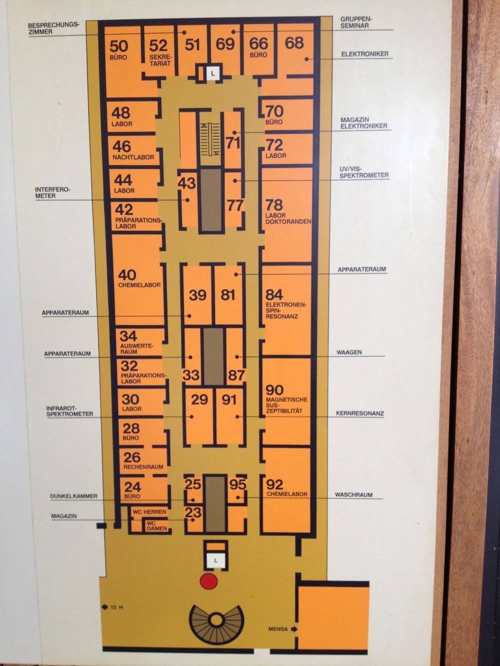 Y34, Stockwerk H: Stockwerkplan H.